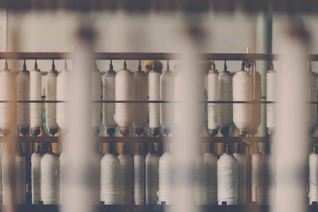organc cotton yarn on thread spools - Senkels
