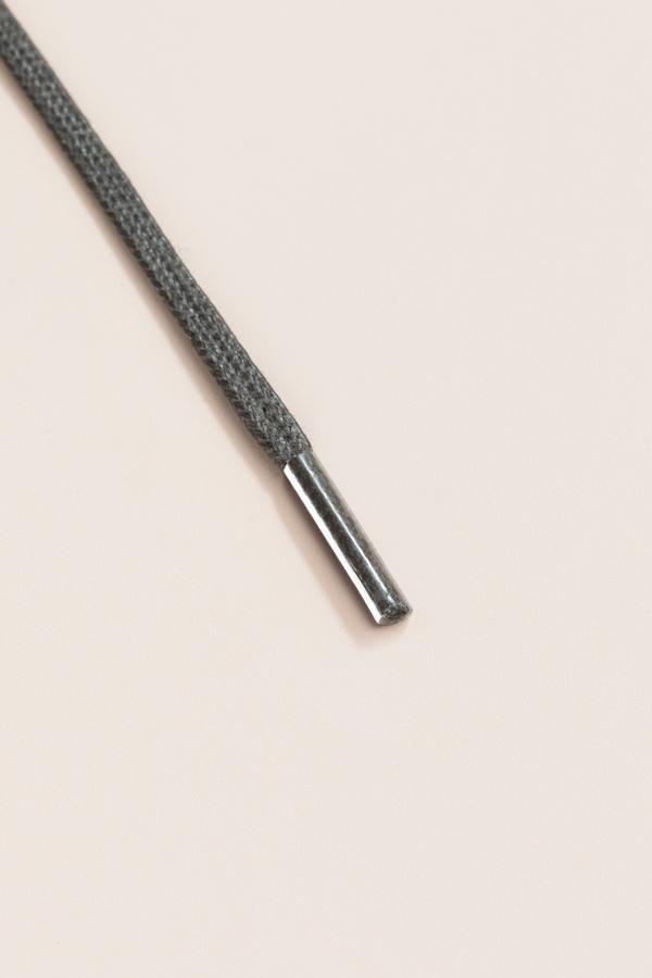 Night Grey - 3mm Flat Waxed Shoelaces